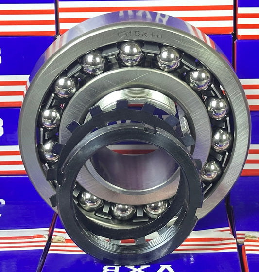 1315K+H Tapered Self Aligning Ball Bearing - Adapter Sleeve 65x160x37mm - fast shipping 🇺🇸