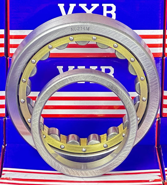 NU214M Cylindrical Roller Bearing 70x125x24 Cylindrical Bearing - fast shipping 🇺🇸