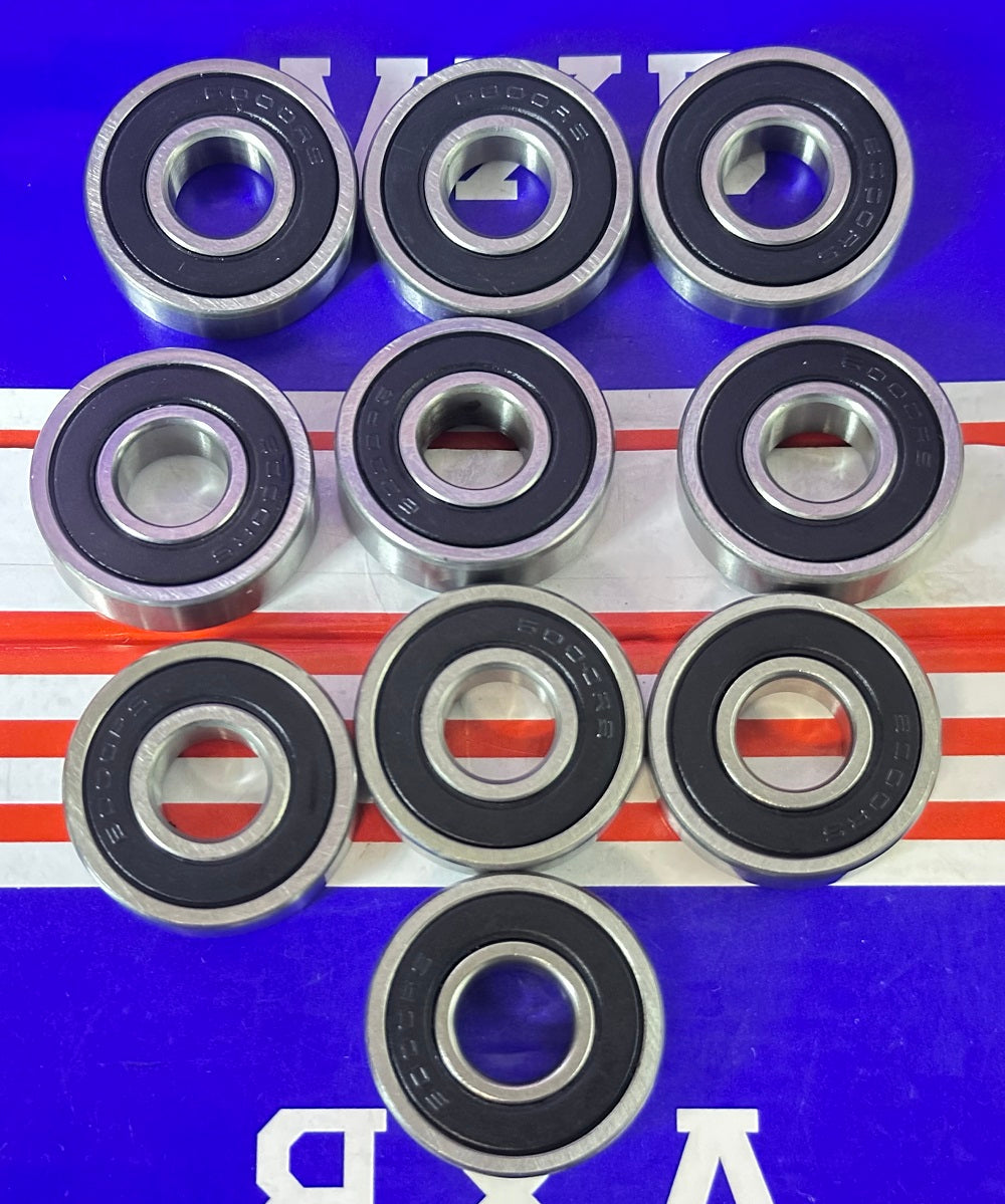 10-Pack 6000-2RS Ball Bearings 10x26x8mm - fast shipping 🇺🇸