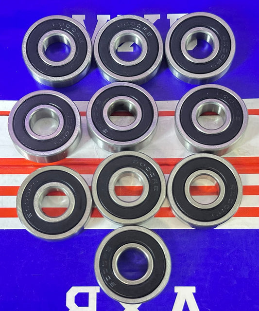 10-Pack 6000-2RS Ball Bearings 10x26x8mm - fast shipping 🇺🇸