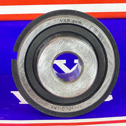 7608DLG-2RS Ball Bearing 1/2" Bore: 1-3/4" x OD - Snap Ring - Extended inner Ring - fast shipping 🇺🇸