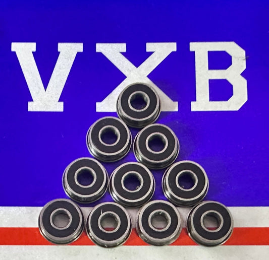 10-Pack Flanged Sealed Bearings FR2-5-2RS 1/8" x 5/16x9/64 inch Bearings - fast shipping 🇺🇸
