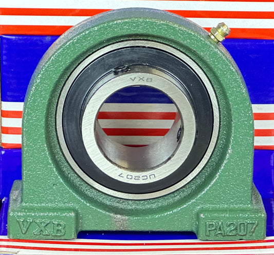 UCPA207 Bearing 35mm Set Screw Tapped Base Pillow Block Bearing - fast shipping 🇺🇸