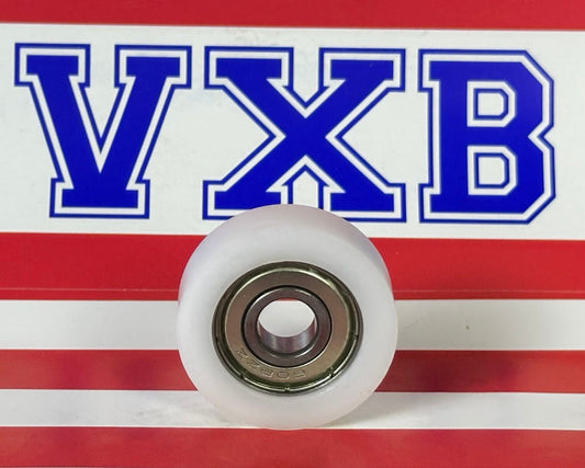 8mm Bore Bearing - 30mm White Plastic Tire 8x30x10mm - fast shipping 🇺🇸