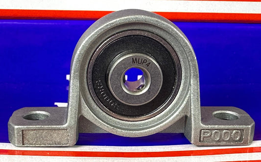 MUP4 Pillow Block Bearing - 1/4" - Miniature Mounted Unit - fast shipping 🇺🇸