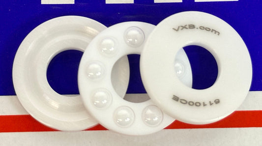 Full Ceramic 51100 ZrO2-Zro2 Thrust Ball Bearing 10x24x9mm - fast shipping 🇺🇸