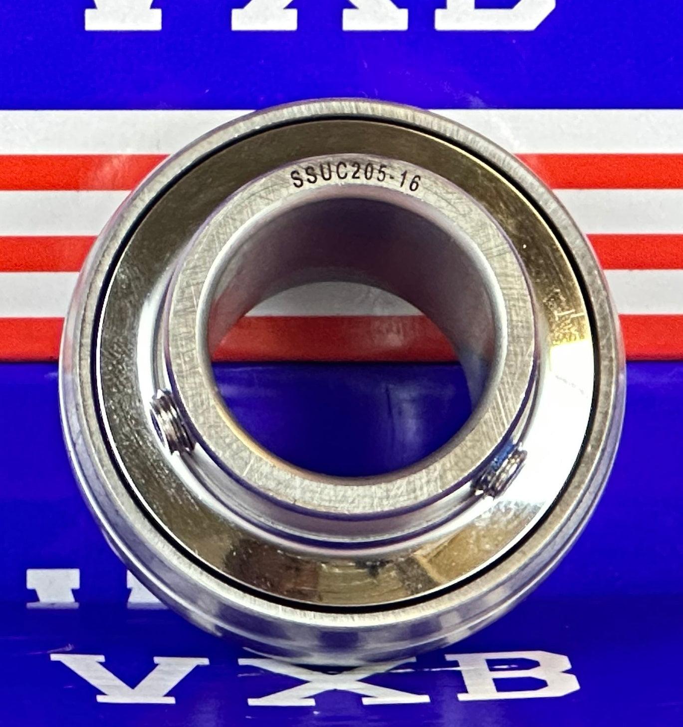 SSUC205-16 Stainless Steel Insert 1" Bore Ball Bearing - fast shipping 🇺🇸