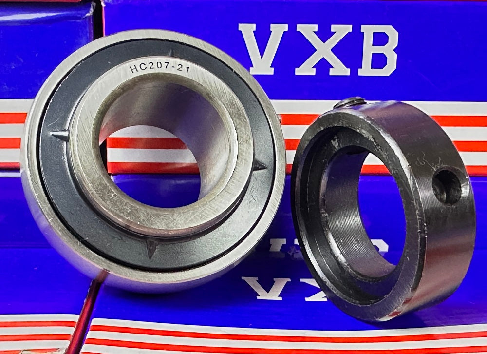 HC207-21 Bearing Insert - eccentric collar 1-5/16" Inch Mounted - fast shipping 🇺🇸