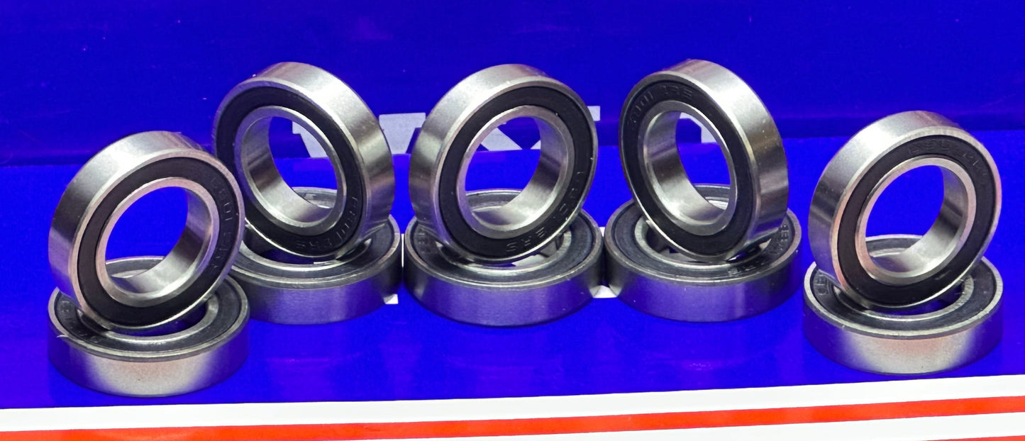 10-Pack 61801-2RS Bearings 12x21x5mm Sealed - fast shipping 🇺🇸