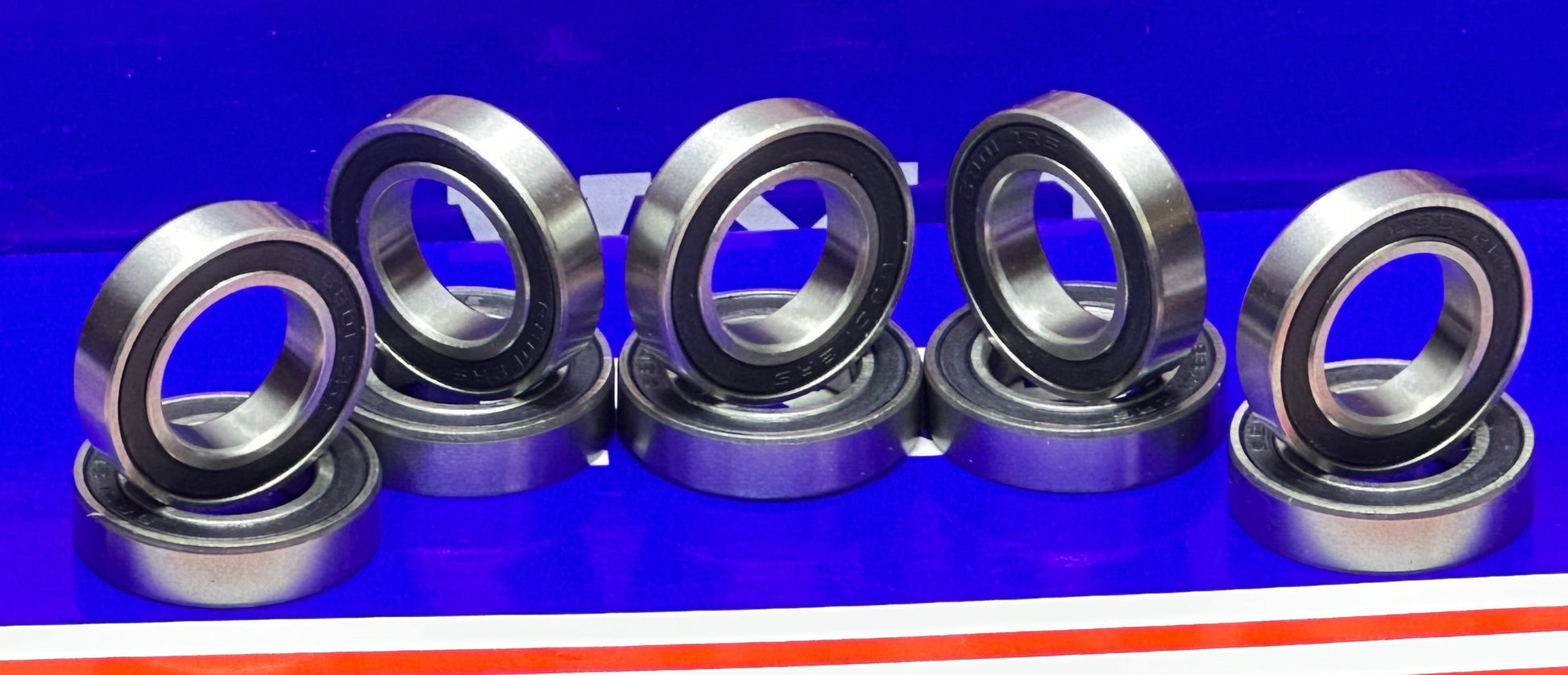 10-Pack 61801-2RS Bearings 12x21x5mm Sealed - fast shipping 🇺🇸