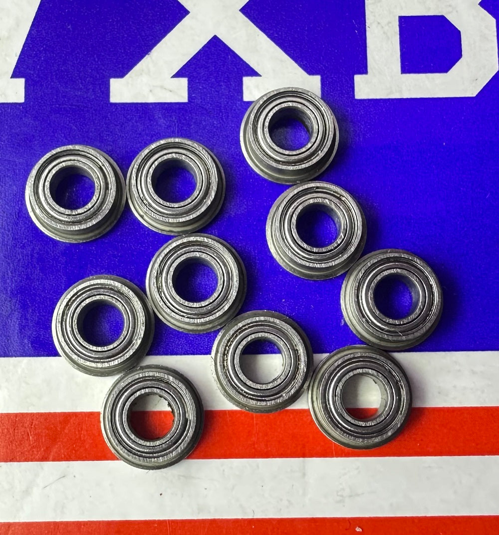 10-Pack Slot Car Flanged Shielded Bearings 1/8" x 1/4" - Miniature Bearings - fast shipping 🇺🇸