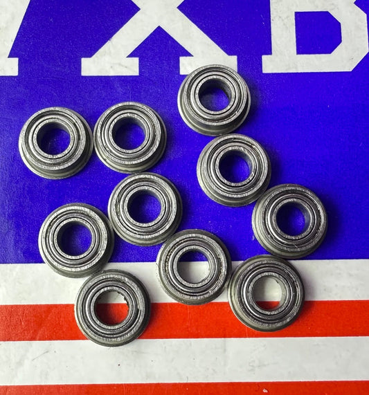 10-Pack Slot Car Flanged Shielded Bearings 1/8" x 1/4" - Miniature Bearings - fast shipping 🇺🇸