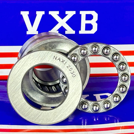 NAXI 2530 Combined Needle Roller - Thrust Ball Bearing Bore:25mm x width:30mm - fast shipping 🇺🇸