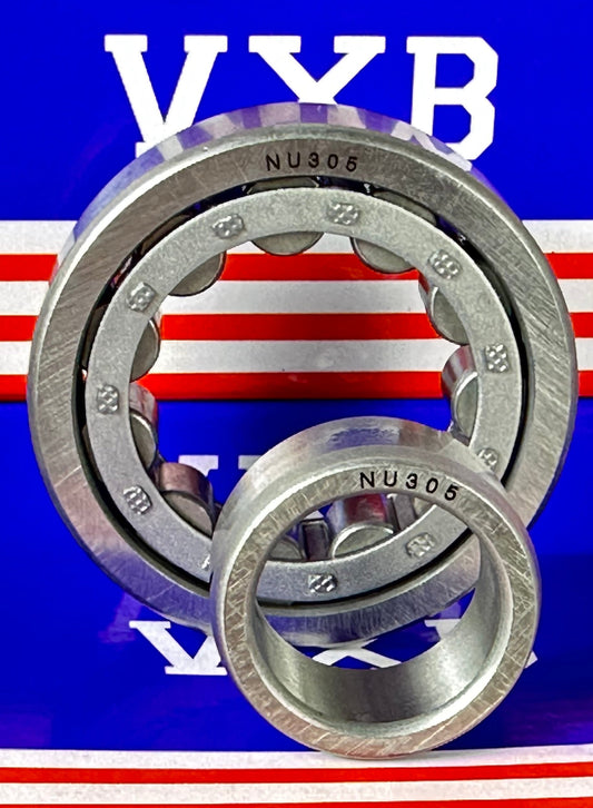 NU305 Cylindrical Roller Bearing 25x62x17 Cylindrical Bearing - fast shipping 🇺🇸
