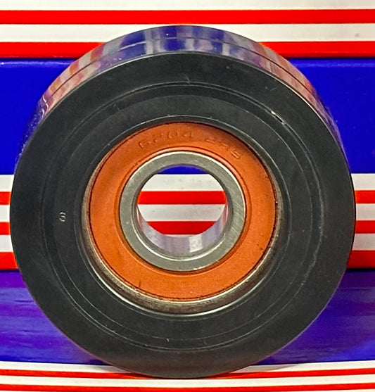 20x75x24mm Polyurethane Wheel Roller Bearing - Black Tire Sliding Guide - fast shipping 🇺🇸