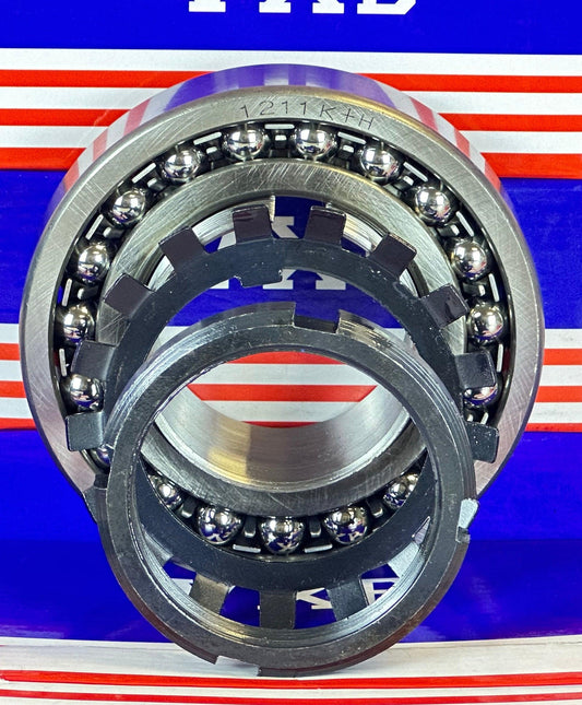 1211K+H Tapered Self Aligning Ball Bearing - Adapter Sleeve 55x110x22mm - fast shipping 🇺🇸