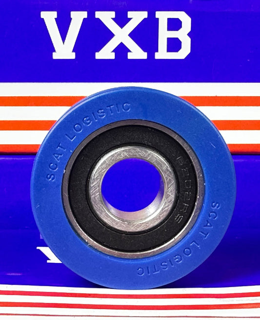 15x48x15mm Polyurethane Rubber roller wheel Bearing Sealed Miniature - tire - fast shipping 🇺🇸