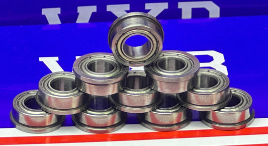10-Pack Flanged Shielded Bearings FR188ZZ 1/4x1/2x3/16 inch Bearings - fast shipping 🇺🇸