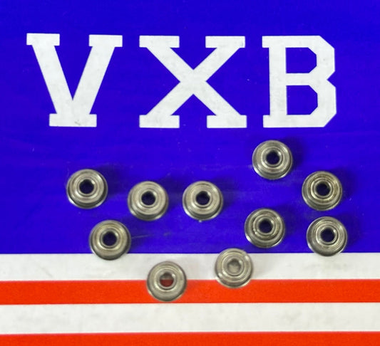 10-Pack Flanged Bearings 2x5mm Shielded 2x5x2.3 Miniature - fast shipping 🇺🇸