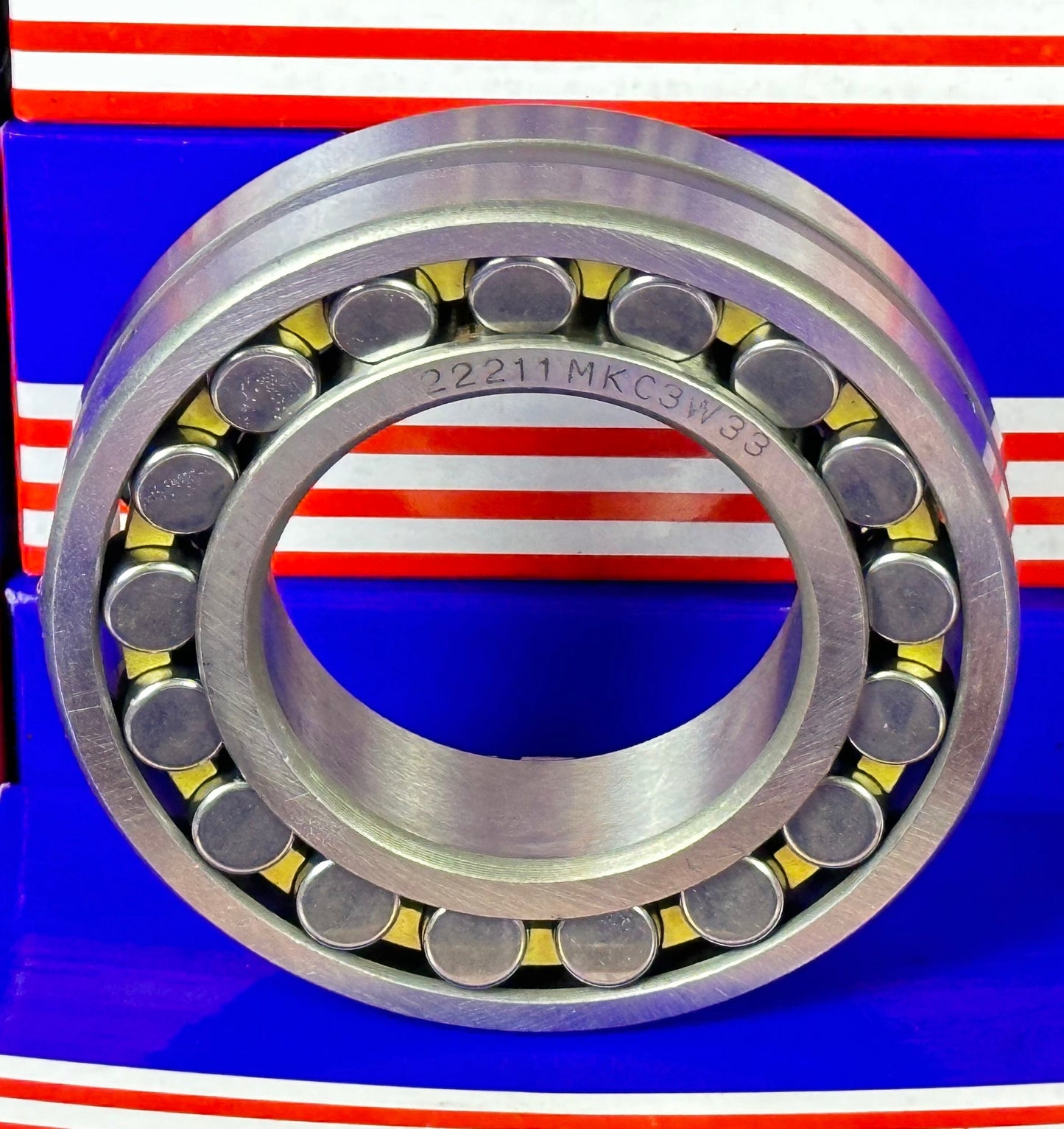 22211MKC3W33 Spherical Roller Bearing 55x100x25 - Tapered Bore - fast shipping 🇺🇸