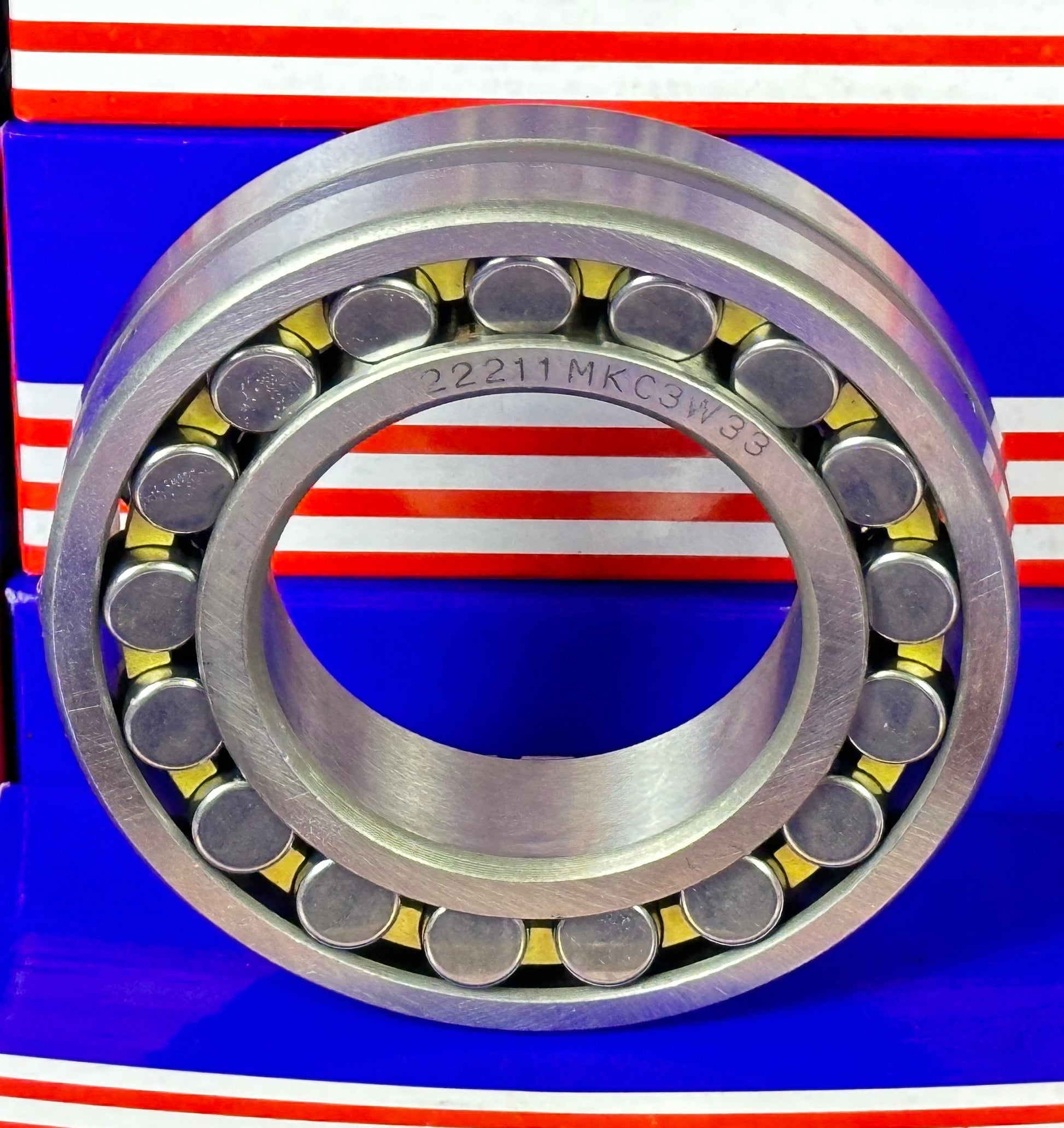 22211MKC3W33 Spherical Roller Bearing 55x100x25 - Tapered Bore - fast shipping 🇺🇸