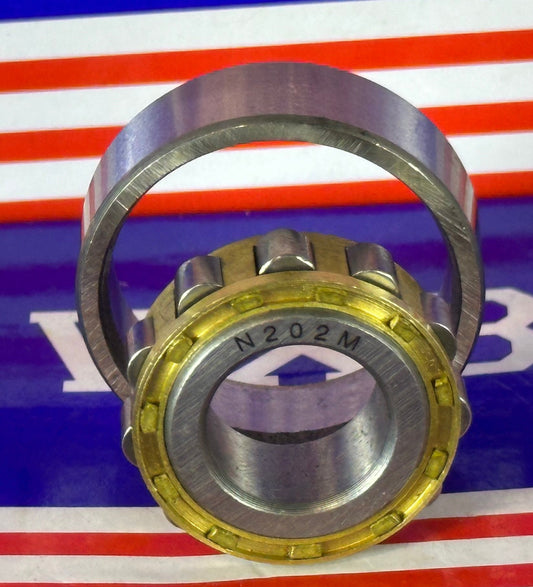 N202M Cylindrical Roller Bearing 15x35x11mm Cylindrical Bearing - fast shipping 🇺🇸