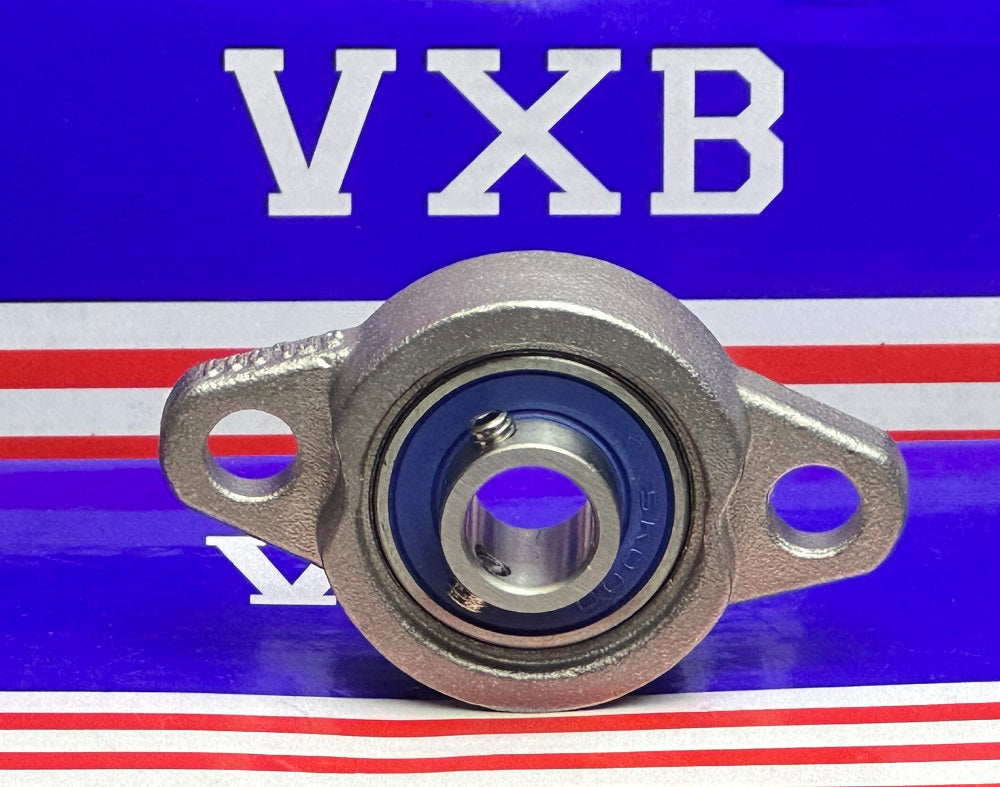 10mm Miniature Flanged Block Stainless Steel Mounted Bearing - fast shipping 🇺🇸