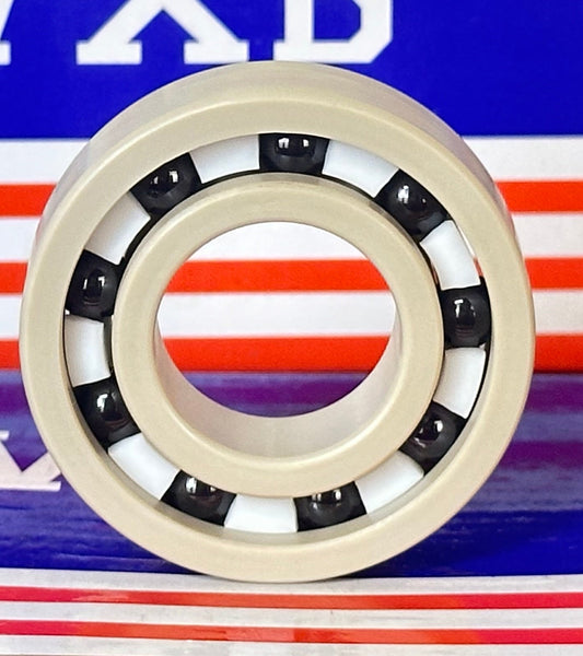 6004 PEEK Ball Bearing - Si₃N₄ Ceramic Balls - PTFE Cage - 20x42x12mm - fast shipping 🇺🇸