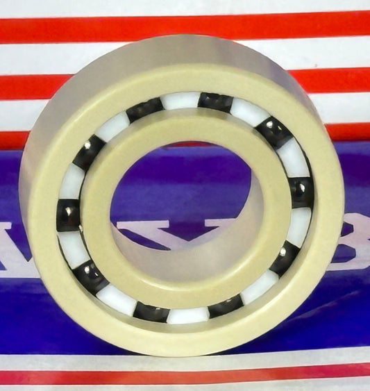6003 PEEK Ball Bearing - Si₃N₄ Ceramic Balls - PTFE Cage - 17x35x10mm - fast shipping 🇺🇸