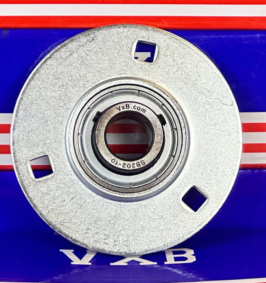SBPF202-10 5/8 Pressed Steel Bearing 3-Bolt Flanged Mounted Bearing - fast shipping 🇺🇸