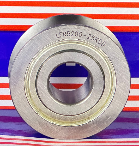 LFR5206-25KDD 25mm ID x 25mm U-Groove Track Roller Bearing Track - fast shipping 🇺🇸