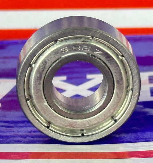 10-Pack SR6ZZ 3/8" x 7/8" x 9/32" Stainless Steel Shielded Bearings - fast shipping 🇺🇸