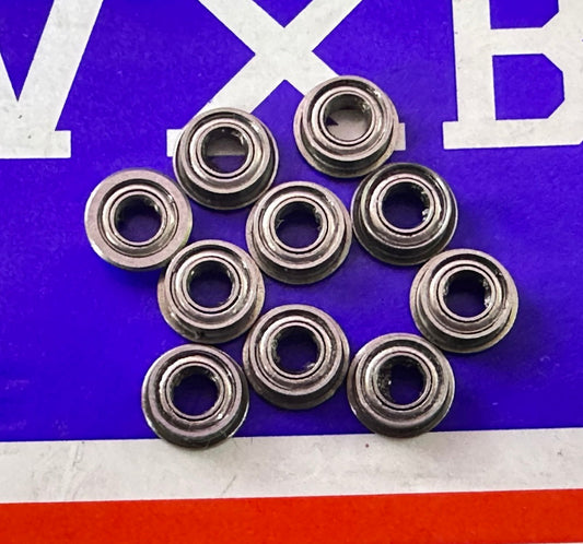 10-Pack SLOT CAR Flanged Bearings 3x6x2.5 - Shielded - Miniature - fast shipping 🇺🇸