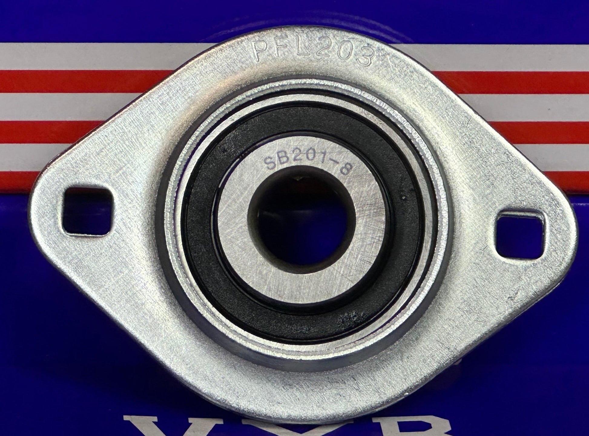 SBPFL201-8 Pressed Steel Housing Unit 2-Bolt 1/2" Flanged Bearing - fast shipping 🇺🇸