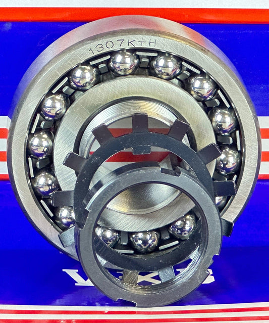 1307K+H Tapered Self Aligning Ball Bearing - Adapter Sleeve 30x80x21mm - fast shipping 🇺🇸