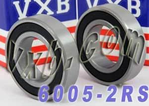 2-Pack Bearings 6005-2RS 25x47x12mm - Sealed - fast shipping 🇺🇸