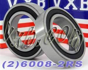 2-Pack Bearings 6008-2RS 40x68x15 Sealed - fast shipping 🇺🇸