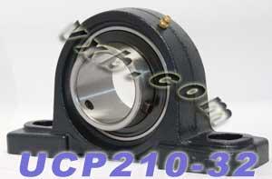 2-Pack Bearings UCP-210-32 + Pillow Block Cast Housing Mounted Bearings - fast shipping 🇺🇸