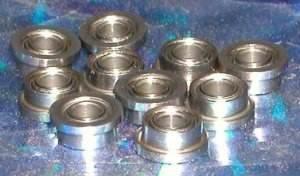2 Flanged Slot Car Axle Bearing 3/32x3/16 inch Shielded Bearings - fast shipping 🇺🇸