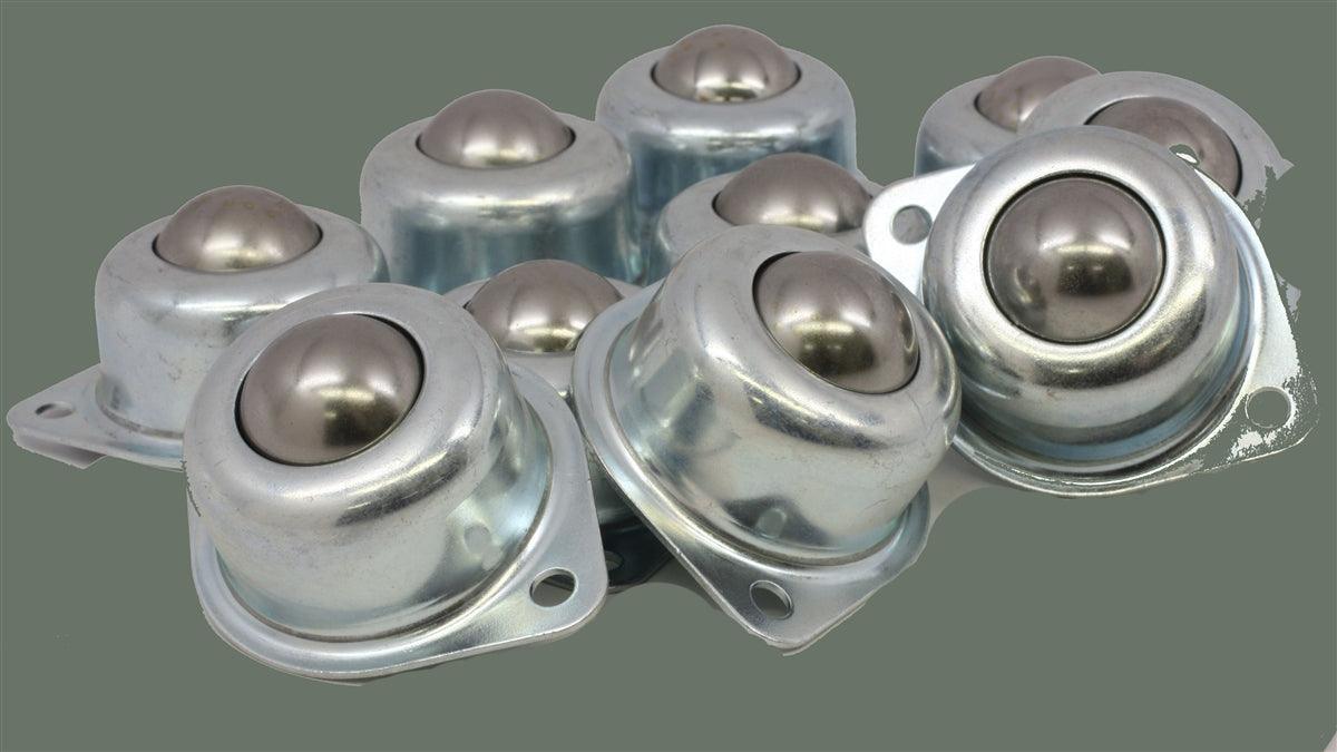2 Holes Flange Ball Transfer Unit 10-Pack Mounted Surface Bearings - fast shipping 🇺🇸