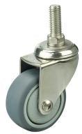 2" 110 Lbs Caster Wheel Threaded - Stem Stainless Steel TPR - fast shipping 🇺🇸