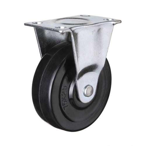 2" Caster Wheel 44 Lbs Fixed Grey rubber Top Plate - fast shipping 🇺🇸
