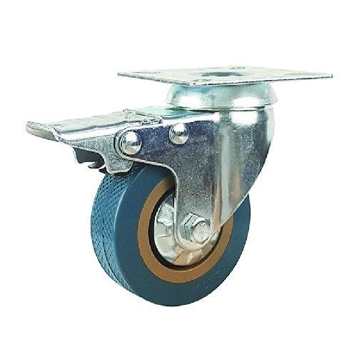 2" Caster Wheel 44 Lbs - Brake - PVC - Top Plate Mount - fast shipping 🇺🇸