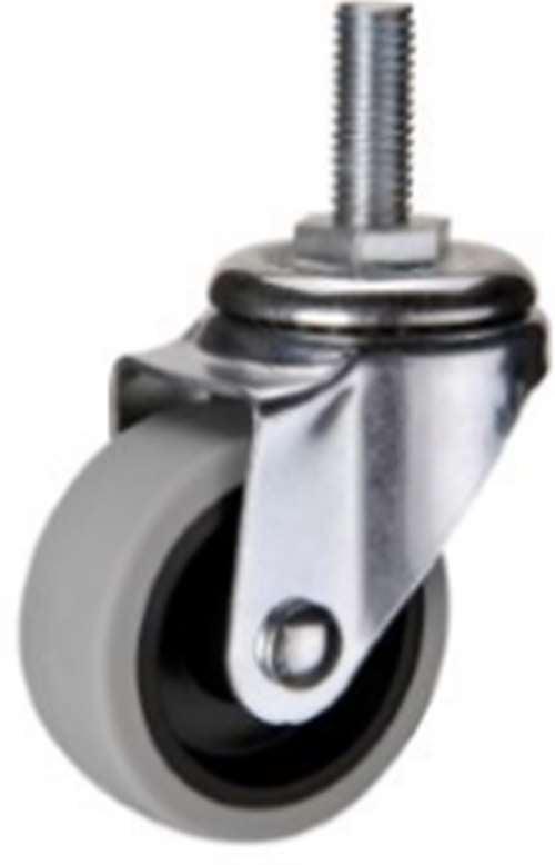 2" Caster Wheel 44 Lbs - TPR - M10 Threaded Stem - fast shipping 🇺🇸