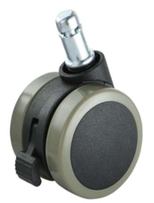 2" Caster Wheel 55 Lbs - Brake Nylon - PVC Stem - fast shipping 🇺🇸