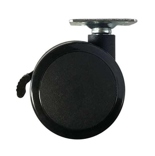 2" Caster Wheel 55 Lbs - Brake Nylon - PVC - Top Plate Mount - fast shipping 🇺🇸