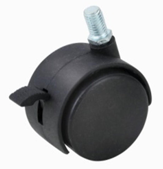2" Caster Wheel 66 Lbs - Brake Nylon M8 Threaded Stem - fast shipping 🇺🇸