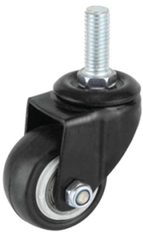 2" Caster Wheel 66 Lbs - PVC M10 Threaded Stem - fast shipping 🇺🇸