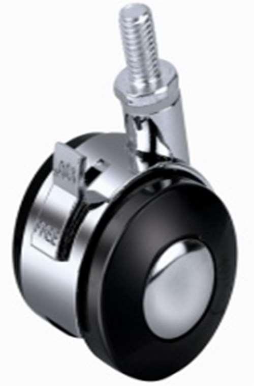 2" Caster Wheel 77 Lbs - Brake Acrylonitrile Butadiene Styrene (Plastic) M10 Threaded Stem - fast shipping 🇺🇸