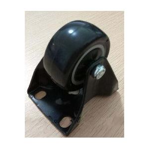 2" Heavy Duty Black Rigid Caster Wheel - Top Plate 53x70mm - fast shipping 🇺🇸
